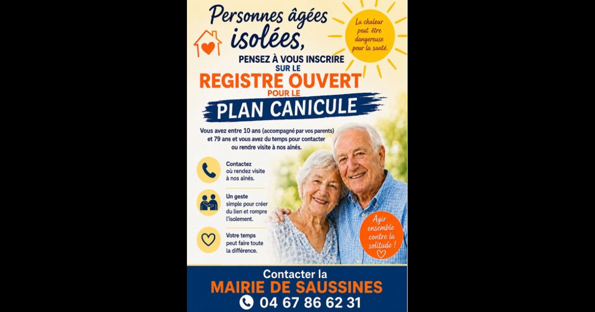 saussines.fr | Commune de Saussines > Recherche de bénévoles pour le Plan Canicule : Ouverture Registre Communal