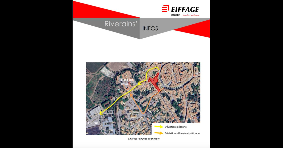 Mairie de Poussan | Ville de Poussan > 📢Information riverains travaux parking Sergent Bonnet