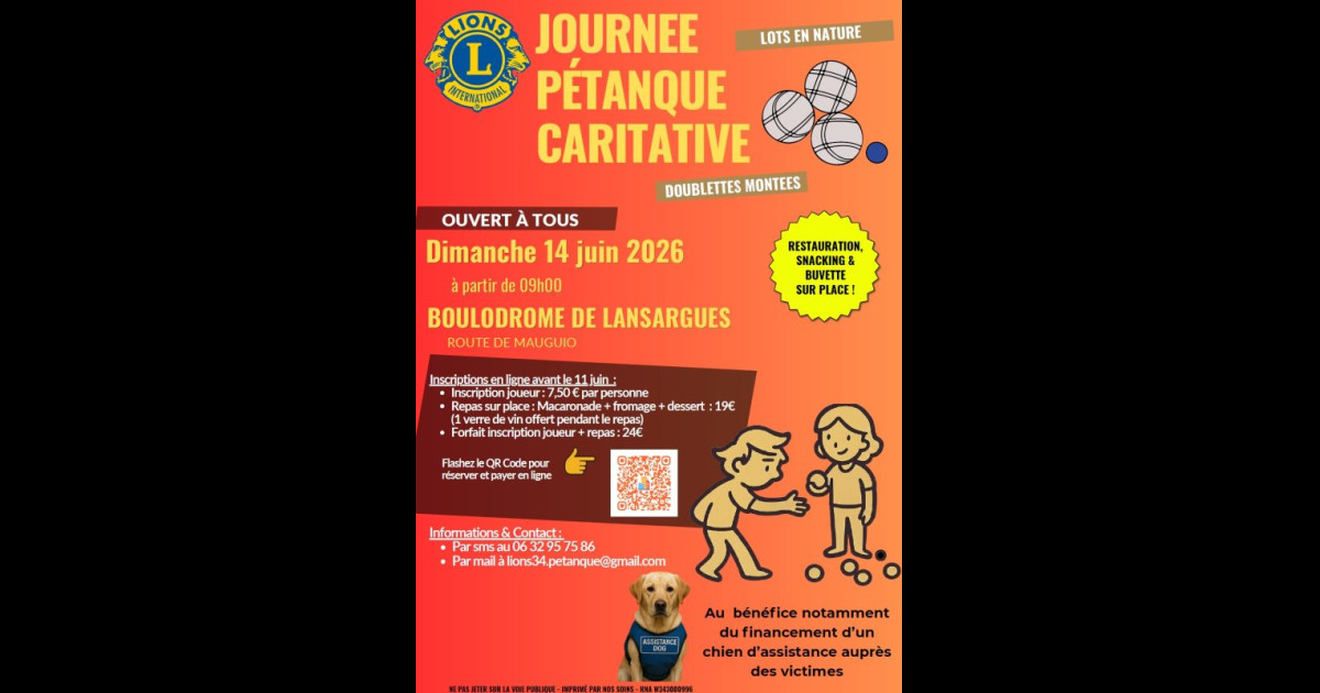 Mairie de Lansargues | Mairie de Lansargues > Journée pétanque caritative