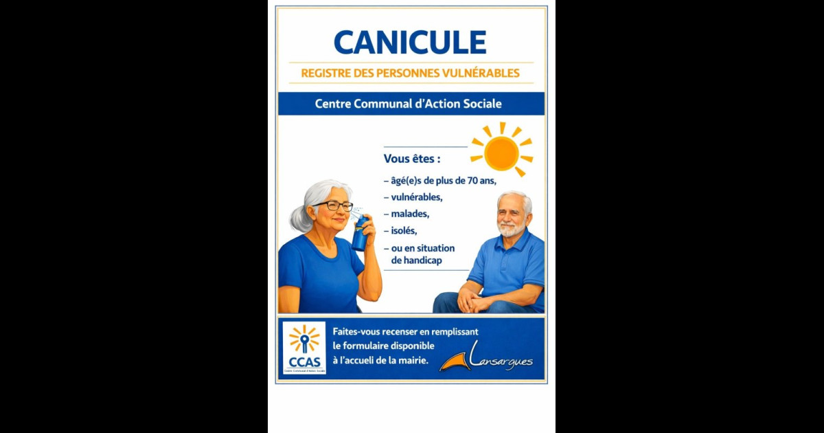 Mairie de Lansargues | Mairie de Lansargues > CCAS : registre personnes vulnérables