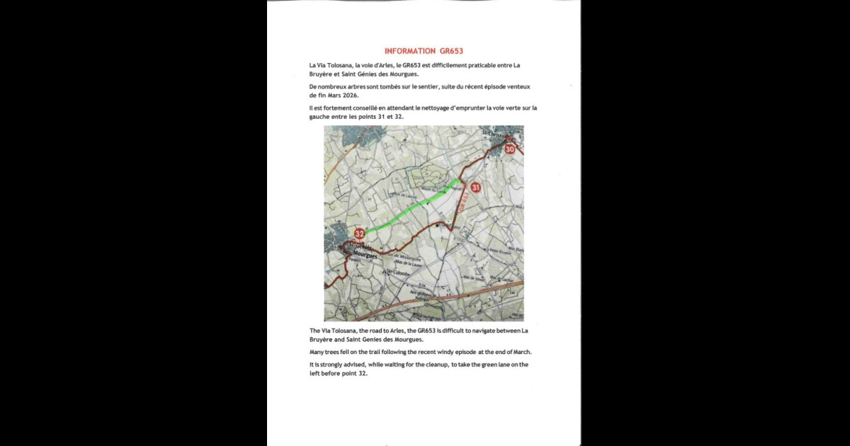 Commune de Saint-Geniès-des-Mourgues | Ville de Saint Geniès des Mourgues > INFORMATION GR653
