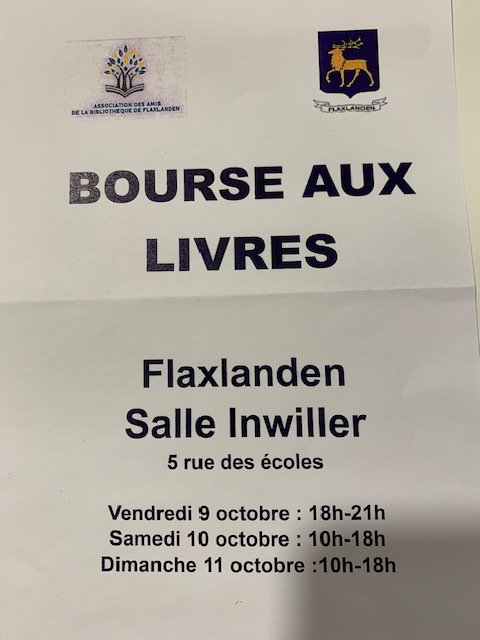 BOURSE AUX LIVRES CE WEEK END