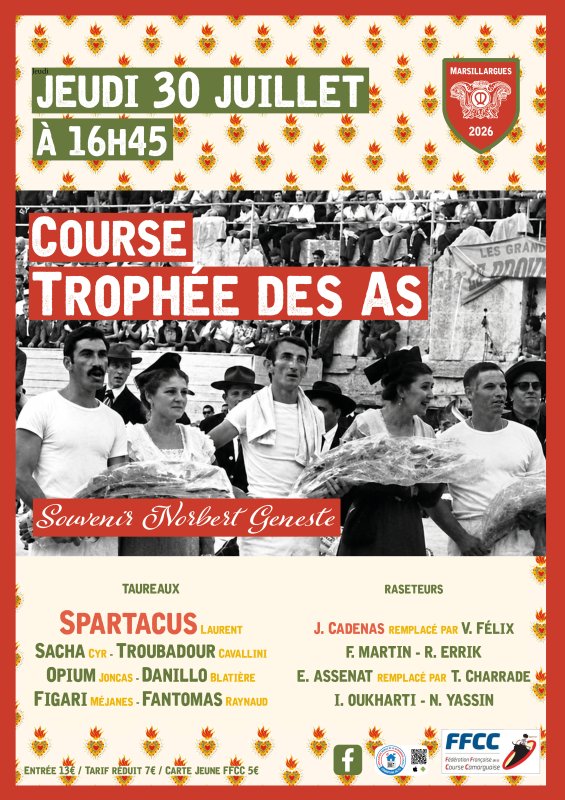 🐂 TROPH&Eacute;E DES AS | INFORMATIONS IMPORTANTES &ndash; JEUDI 30 JUILLET 🏆