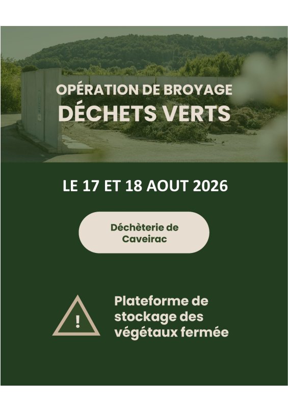[INFO] BROYAGE DES D&Eacute;CHETS VERTS