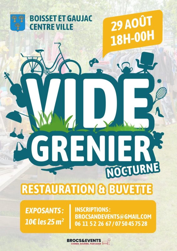 🟡2e vide greniers nocturne de l'&eacute;t&eacute;