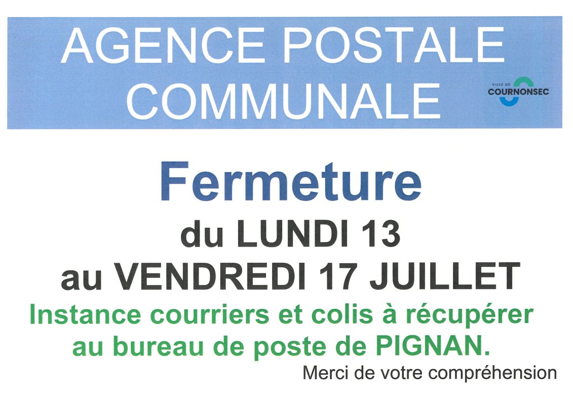 AGENCE POSTALE COMMUNALE