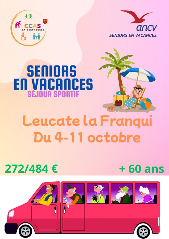 S&eacute;jour seniors⛱️ du 4 au 11/10