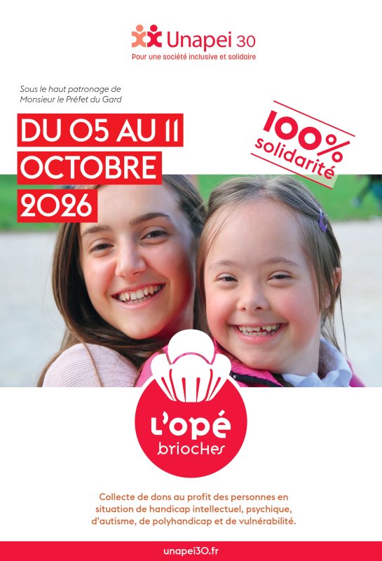 Op&eacute; Brioches au profit de l'UNAPEI 30