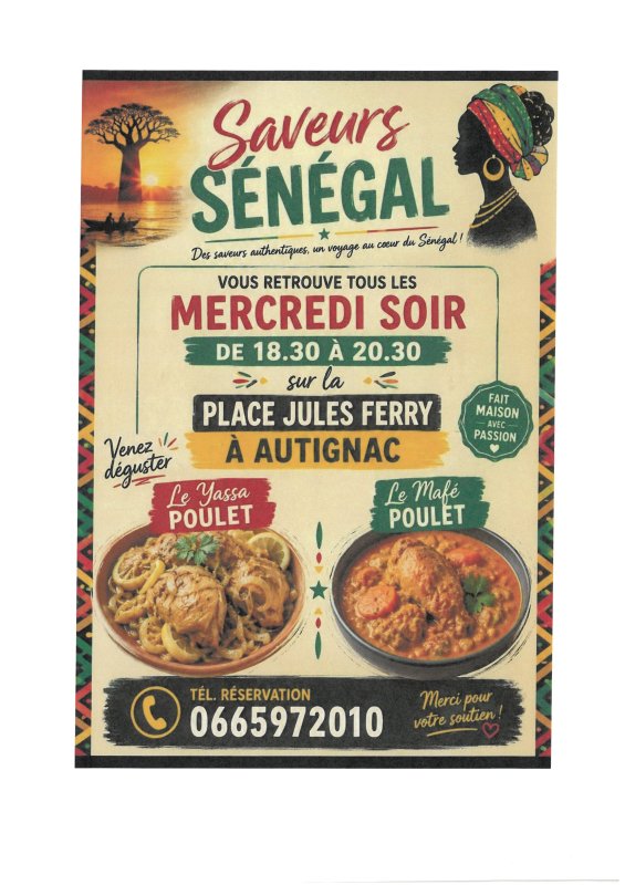 SAVEURS S&Ecirc;N&Ecirc;GAL TOUS LES MERCREDIS PLACE JULES FERRY