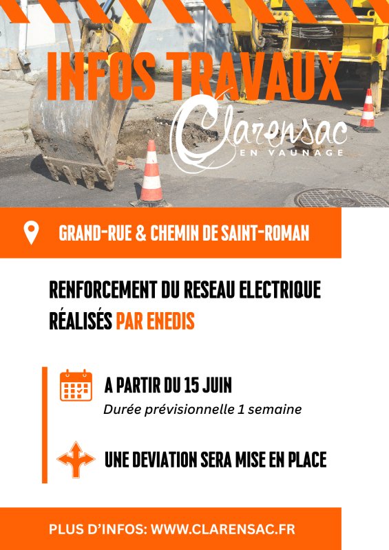 [INFO TRAVAUX ENEDIS] - Travaux de renforcement du r&eacute;seau &eacute;lectrique