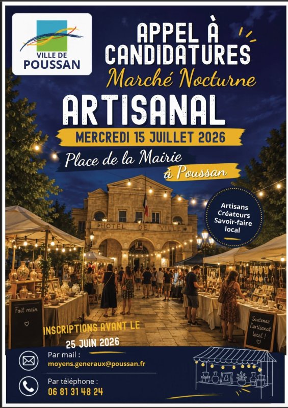 🌙✨ NOUVEAUT&Eacute; &Agrave; POUSSAN : LE PREMIER MARCH&Eacute; NOCTURNE ARTISANAL ! ✨🌙