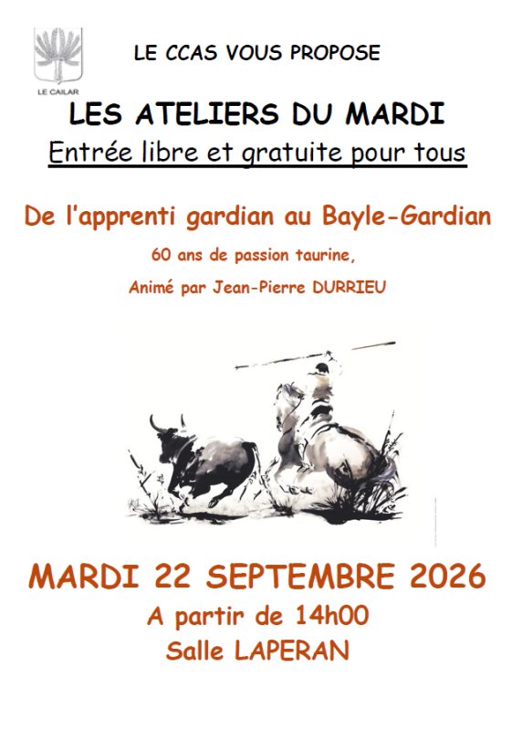 🔊SEMAINE DU 21 AU 27 SEPTEMBRE SUR LE CAILAR