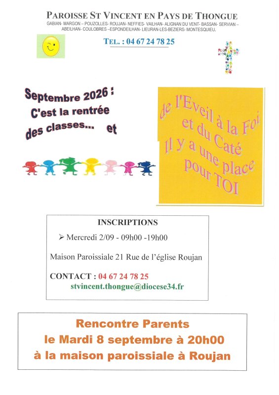 Paroisse St Vincent en Pays de Thongue