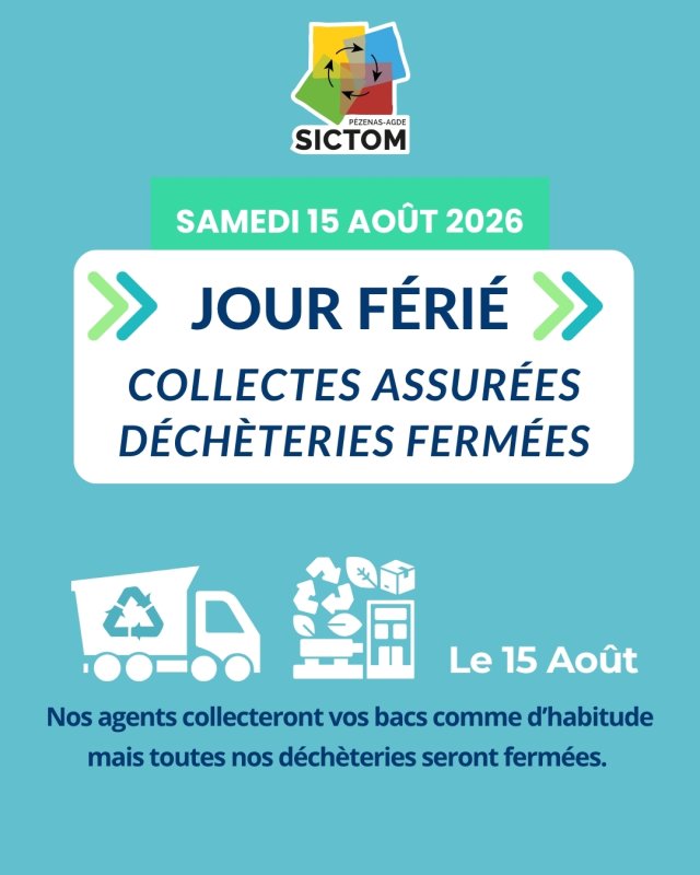 FERMETURE D&Eacute;CH&Egrave;TERIES