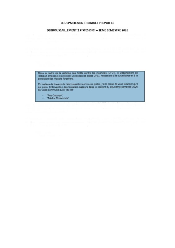 LE DEPARTEMENT HERAULT INFORME :