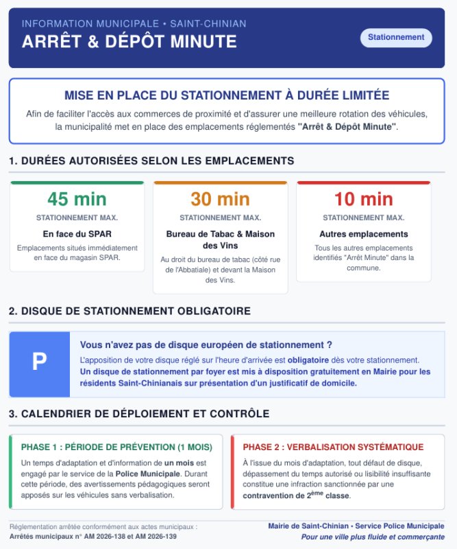 Diffusion information commune Saint-Chinian