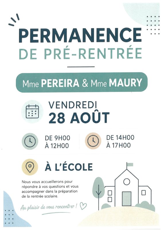 PERMANENCE PR&Eacute;-RENTR&Eacute;E