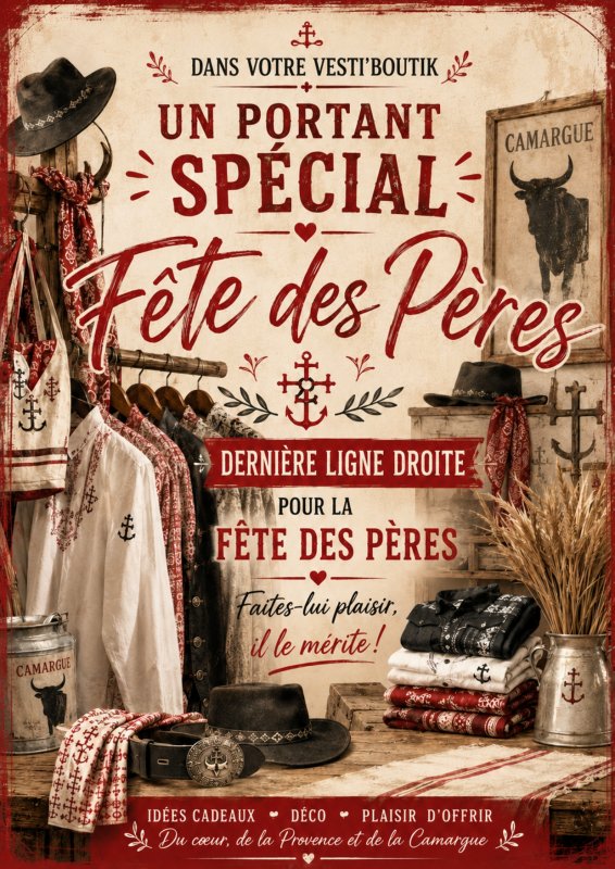 📢 [ 𝗜𝗡𝗙𝗢𝗥𝗠𝗔𝗧𝗜𝗢𝗡 𝗖𝗖𝗔𝗦 ] - 𝗩𝗘𝗦𝗧𝗜'𝗕𝗢𝗨𝗧𝗜𝗞  👔 Derni&egrave;re ligne droite avant la F&ecirc;te des P&egrave;res ! 👔