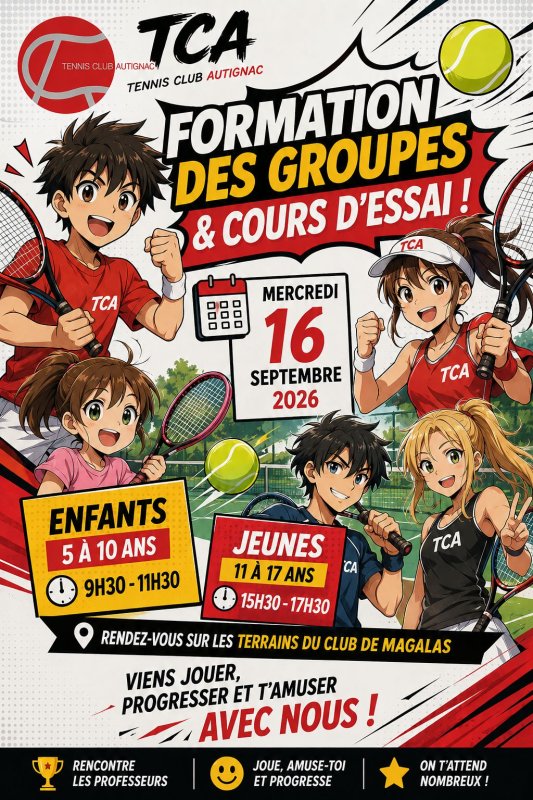 🎾 ENVIE DE JOUER AU TENNIS ?