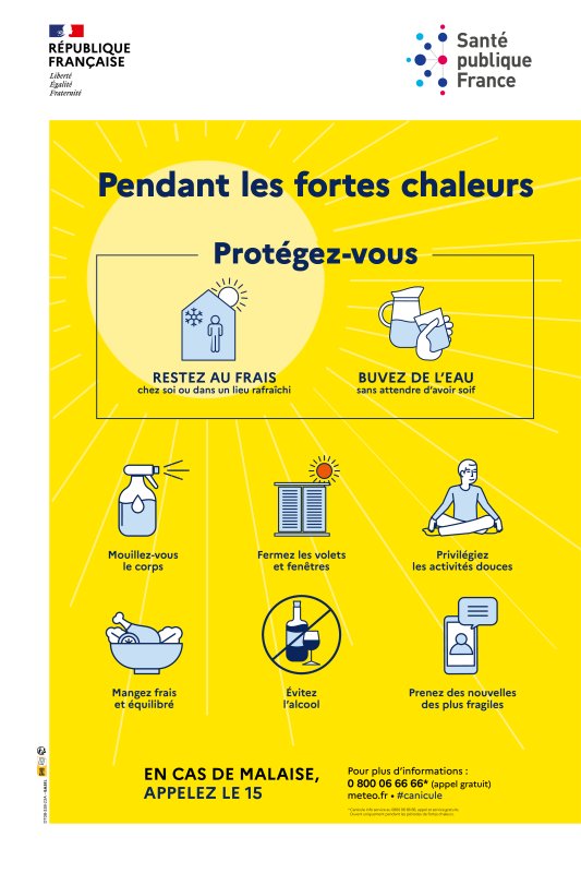 Episode de FORTES CHALEURS ce week-end du 4 au 6 septembre 2026