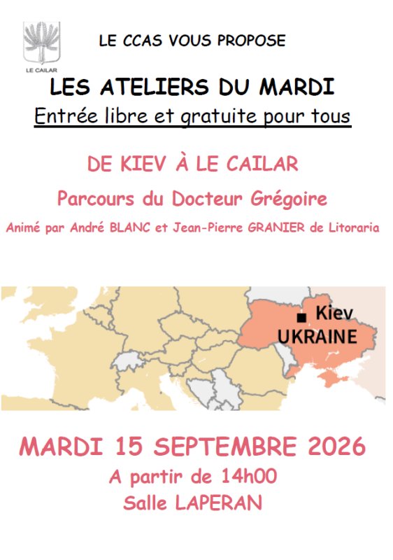 &Eacute;v&egrave;nement : 💛ATELIER DU MARDI💛