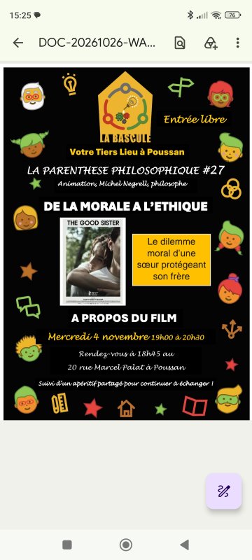 Parenth&egrave;se philosophique propos&eacute;e par la Bascule