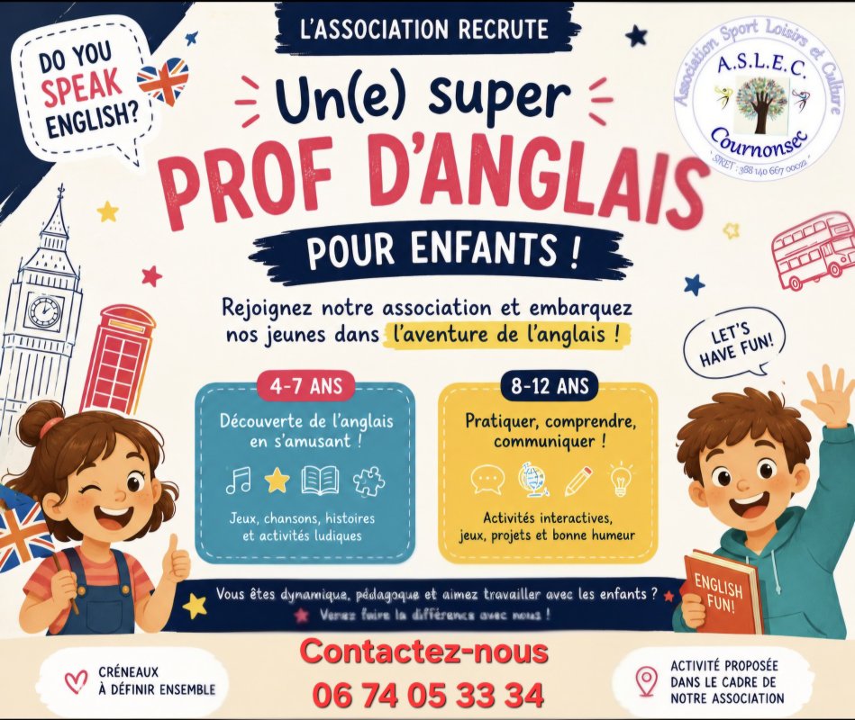 ⚠️ Recrutement urgent ⚠️