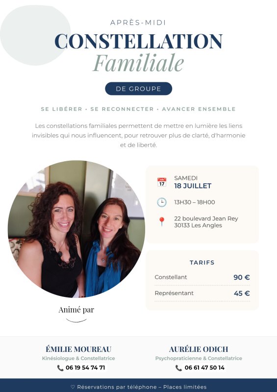 Apr&egrave;s-midi Constellations Familiales