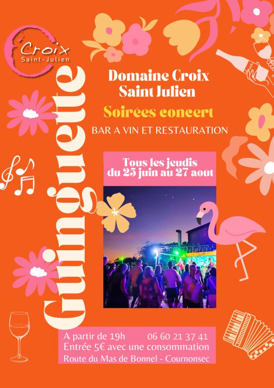 La guinguette de la Croix Saint Julien c'est jeudi !