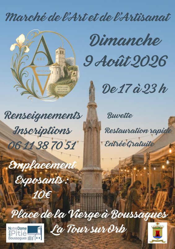 🎨✨ March&eacute; de l'Art et de l'Artisanat &agrave; Boussagues ✨🎨
