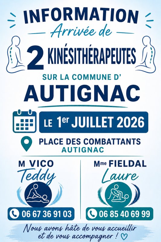 KIN&Eacute;SITH&Eacute;RAPEUTES SUR AUTIGNAC