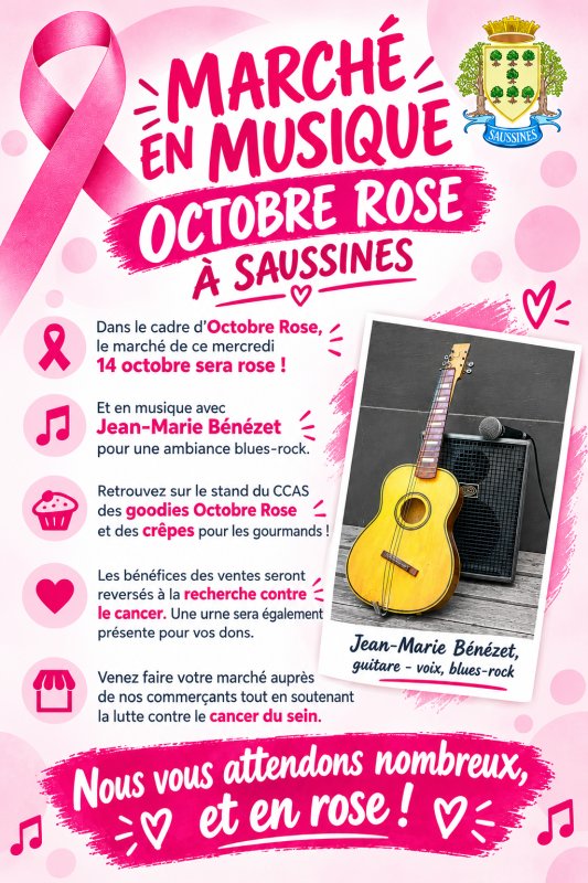 March&eacute; en musique ce mercredi 14 octobre