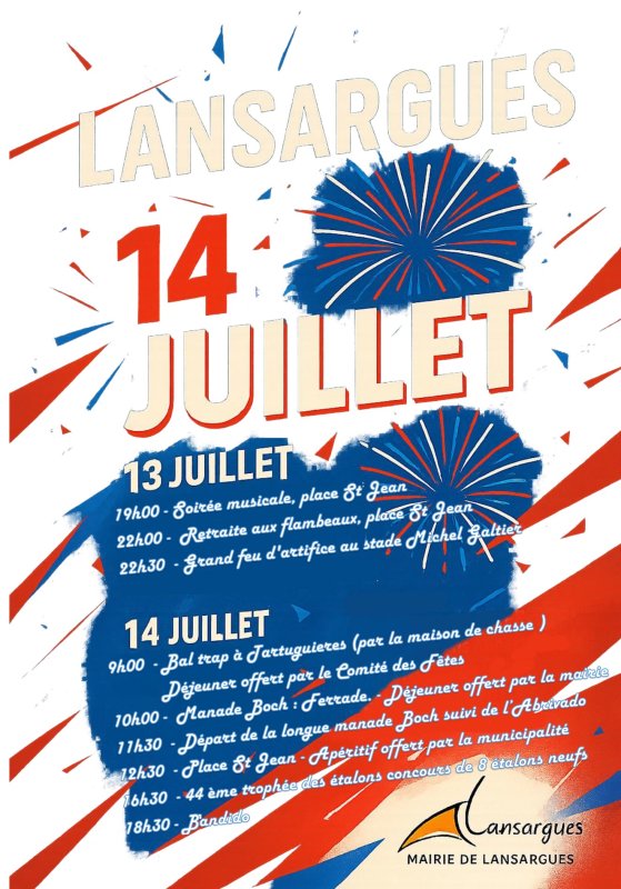 Les festivit&eacute;s des 13 & 14 juillet approchent !