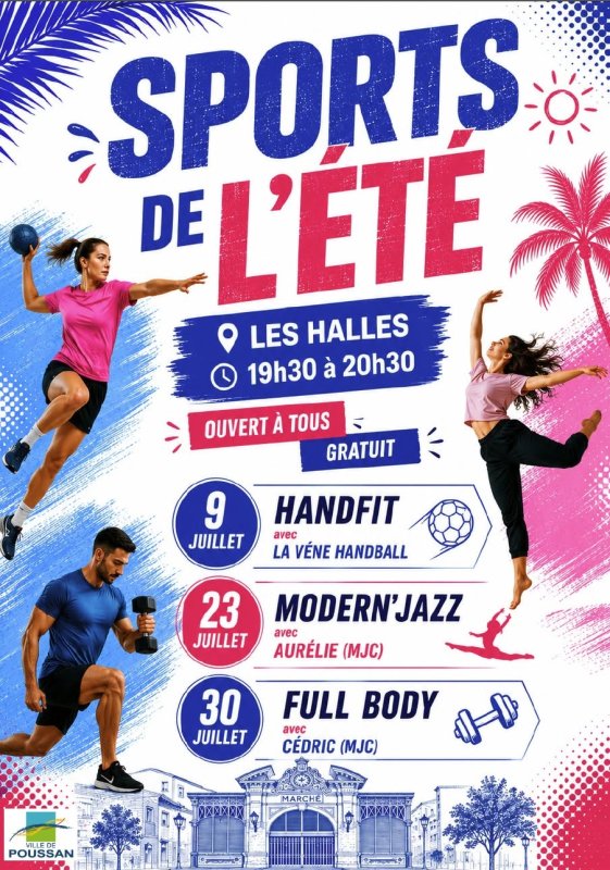 🏃&zwj;♀️☀️ Les Sports de l'&eacute;t&eacute; reviennent aux Halles !