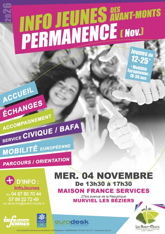 INFO JEUNES DES AVANT-MONTS - PERMANENCE