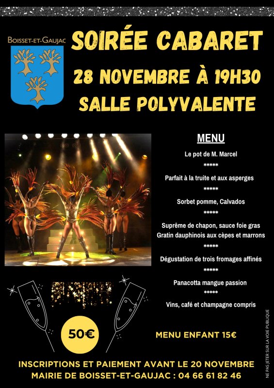 👯Soir&eacute;e cabaret