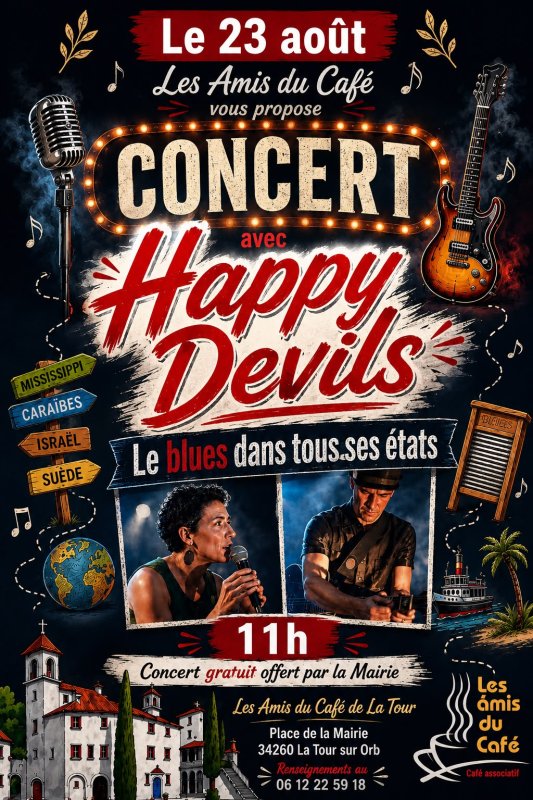 Concert Happy Devils : le blues dans tous ses &eacute;tats