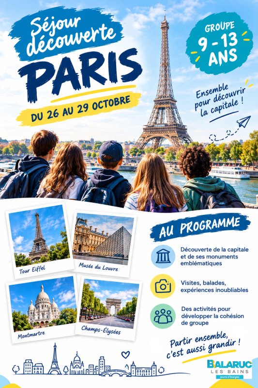 S&eacute;jour Enfance : Paris, cap sur la d&eacute;couverte !