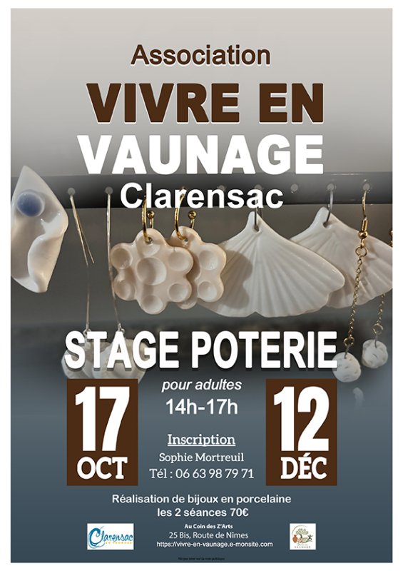Stage poterie Clarensac