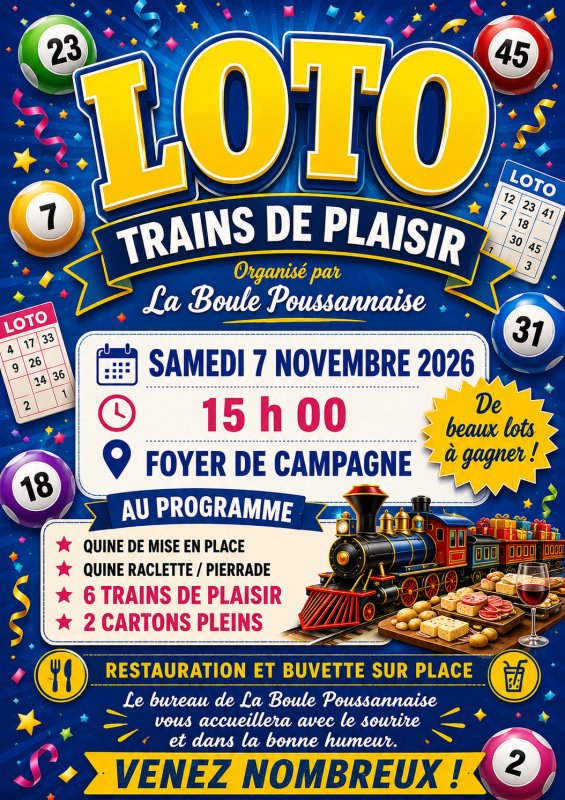 Loto annuel de la boule Poussannaise