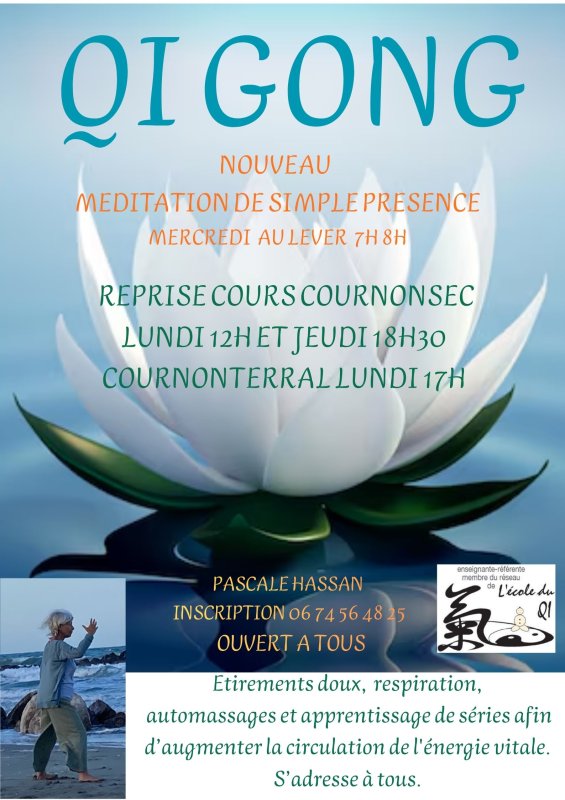 Reprise Qi Gong 10 septembre