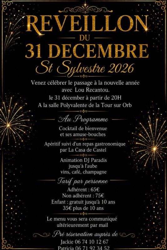 R&eacute;veillon Saint Sylvestre