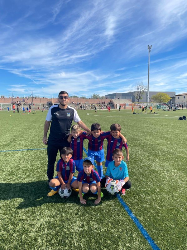 Les U8 du FC Domitia en d&eacute;monstration au plateau de rentr&eacute;e de Gigean