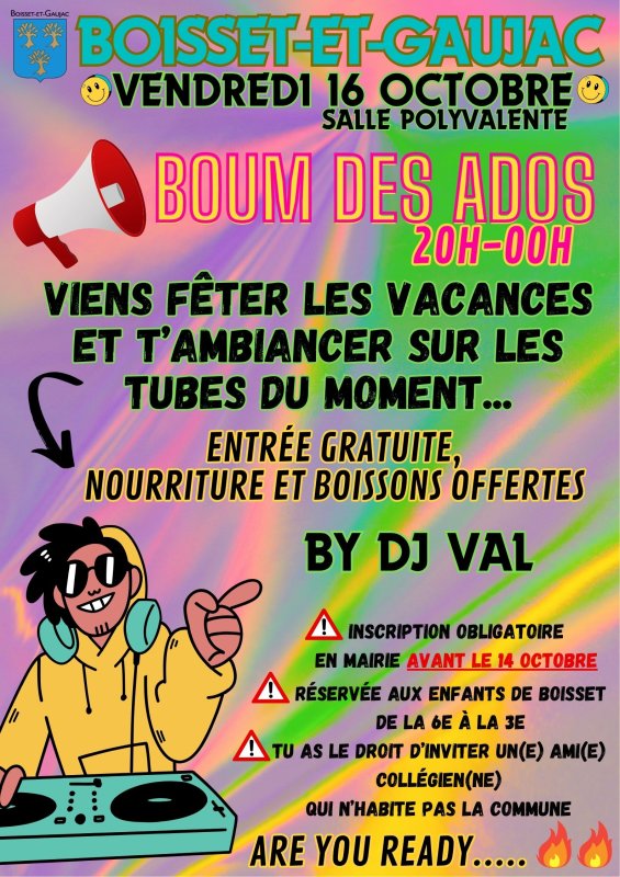 🎉3e Boum des ados
