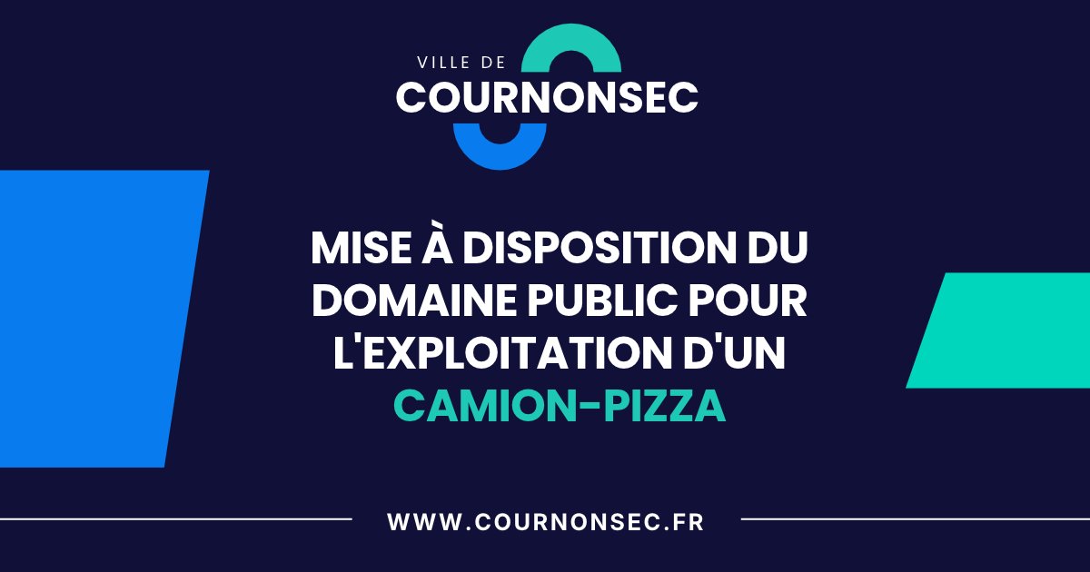 Mise &agrave; disposition du domaine public pour l'exploitation d'un camion-pizza