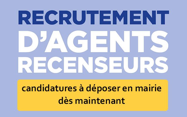 🙋🏻&zwj;♀️OFFRE D&rsquo;EMPLOI : RECENSEMENT DE LA POPULATION 2027💻