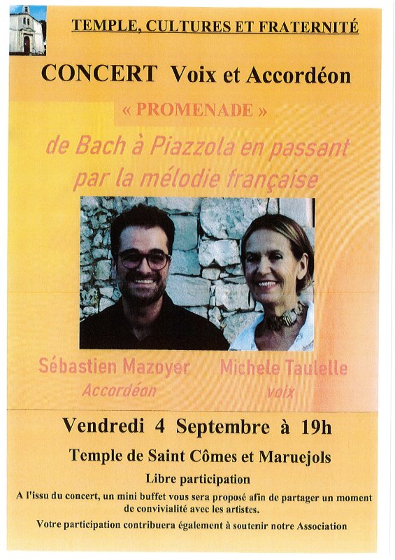 Concert au Temple "Promenade"