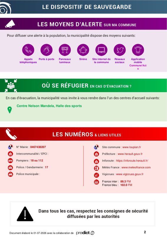 Dispositif de sauvegarde