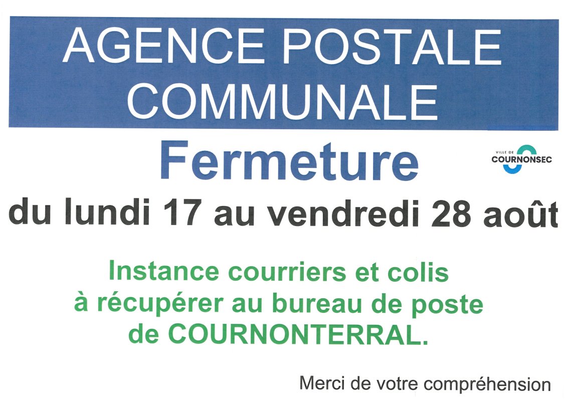 APC : REOUVERTURE LUNDI 31 AOUT 10H