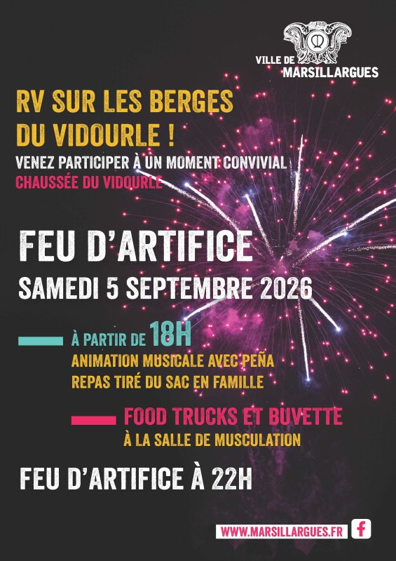 🎆 FEU D&rsquo;ARTIFICE &ndash; SAMEDI 5 SEPTEMBRE &Agrave; 22H00 🎆